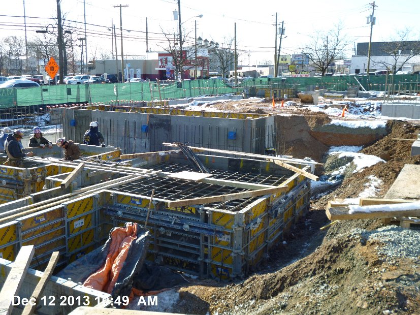 Formwork at Column Footing F-2.5 - Facing Southwest